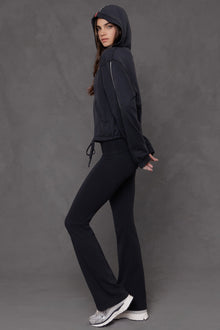 Women | Rolldown Bootleg Flare Pant | Charcoal/Jet