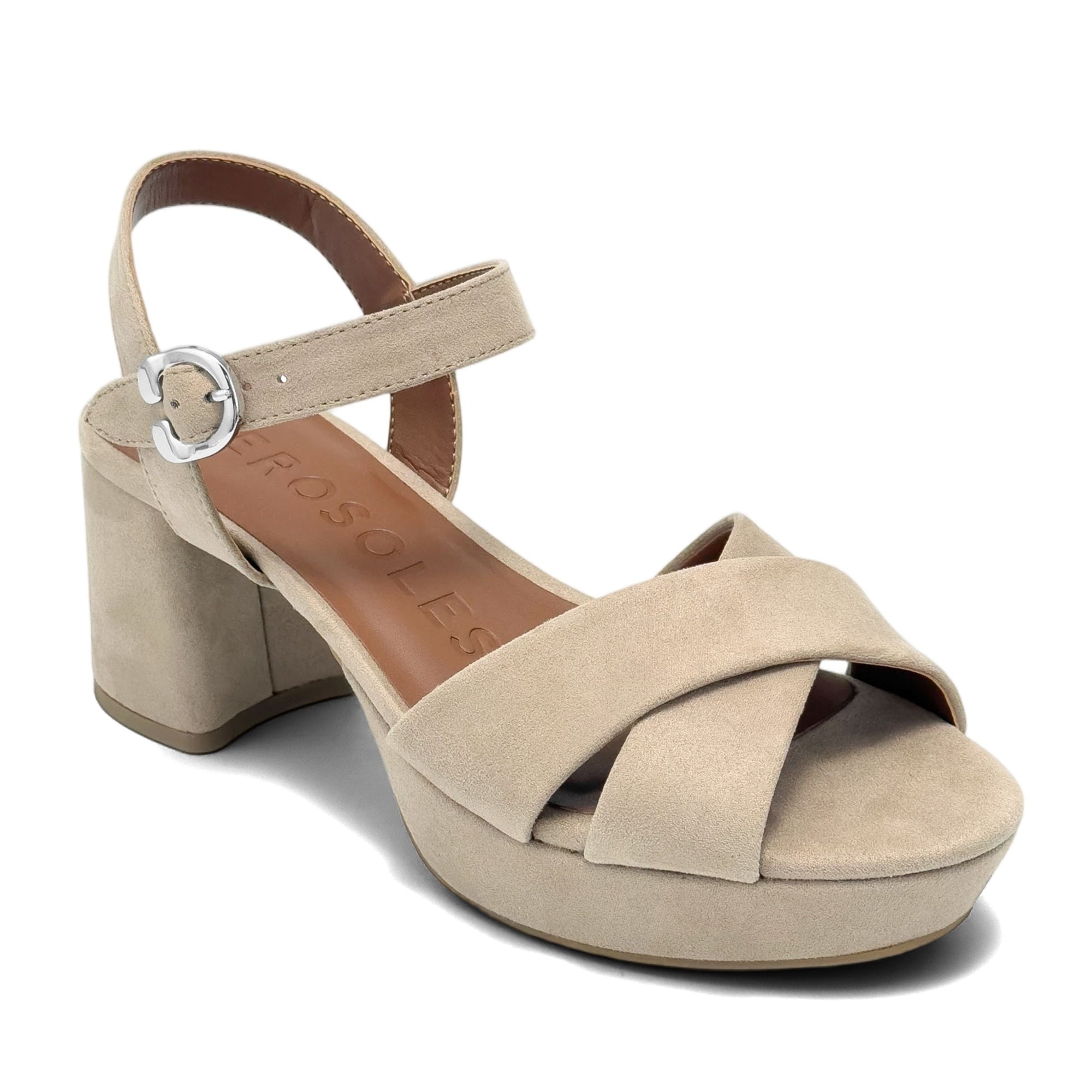 Cosmos Sandal Platform | Dune Faux Suede