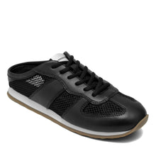 Jettson Sport Mule | Black Faux Nappa/Mesh