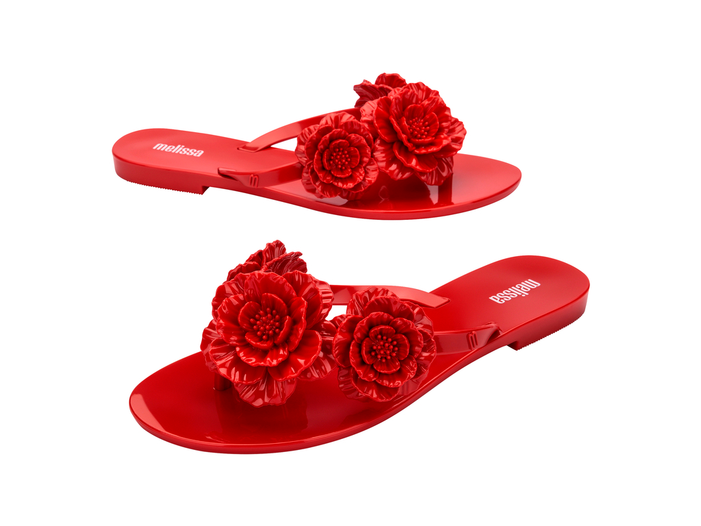 Womens | Harmonic Springtime Flip Flop | Red