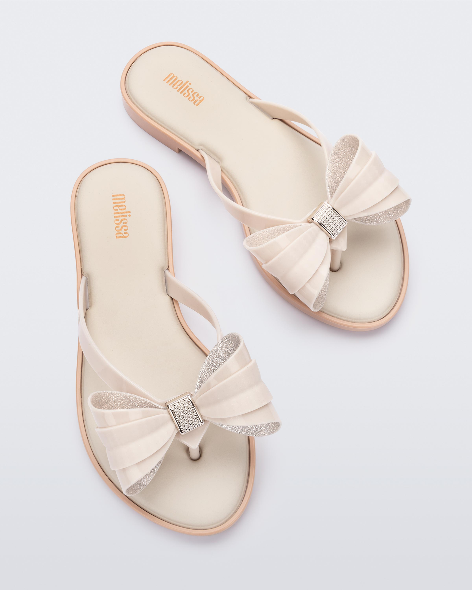 Womens | Slim V Flip Flop | Beige/Beige