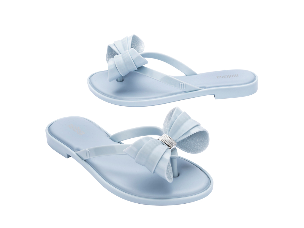 Womens | Slim V Flip Flop | Blue/Glitter Blue