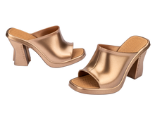 Womens | Melissa and Marc Jacobs Mule | Gold/Beige