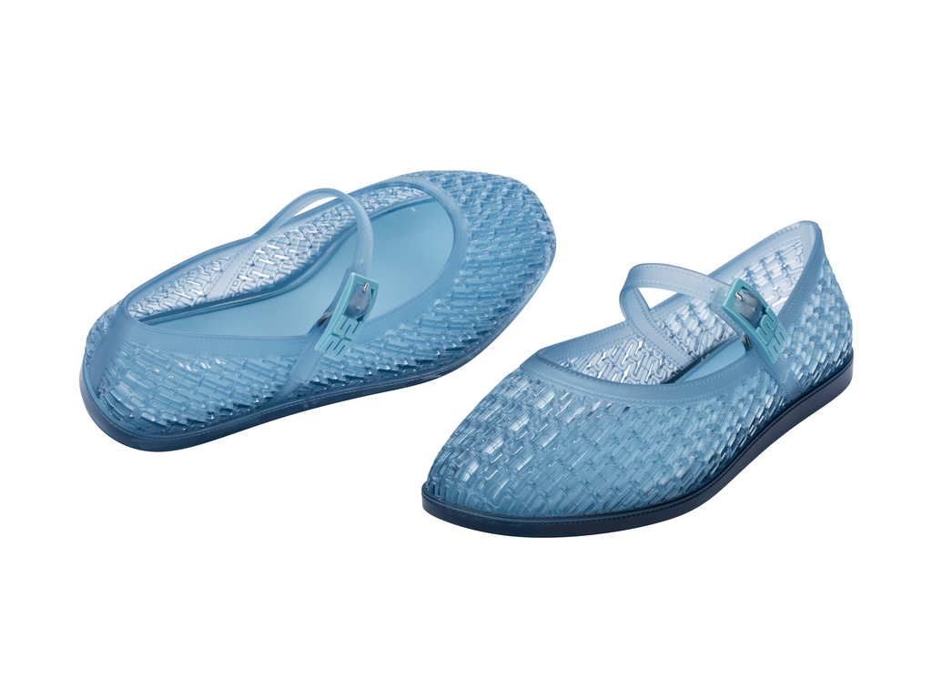 Womens | Harper Ballerina | Transparent Blue