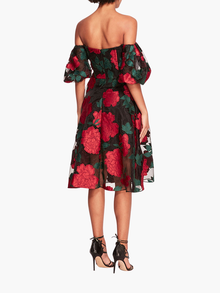 Claude Midi Dress | Black Combo