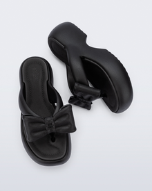 Womens | Free Fuzzy Bow Platform | Black