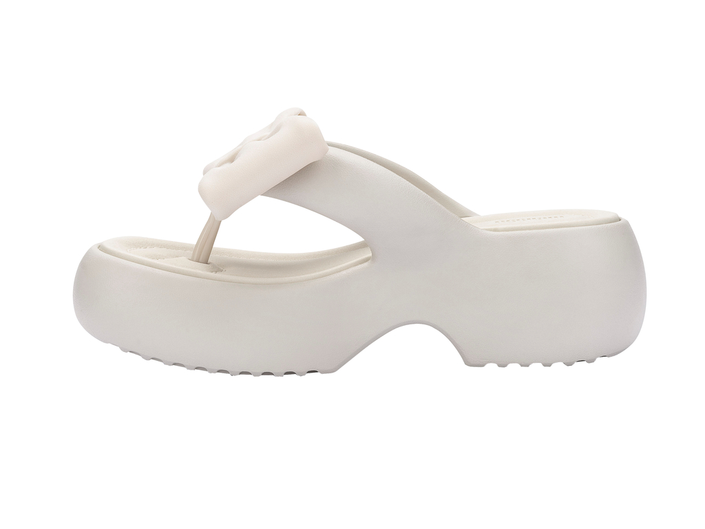 Womens | Free Fuzzy Bow Platform | Beige
