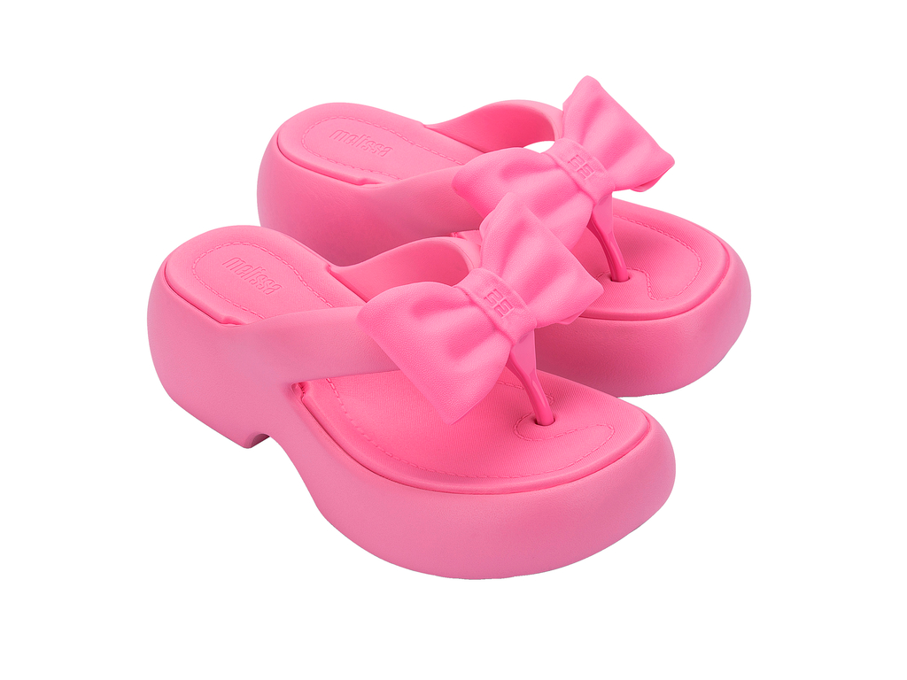Womens | Free Fuzzy Bow Platform | Pink