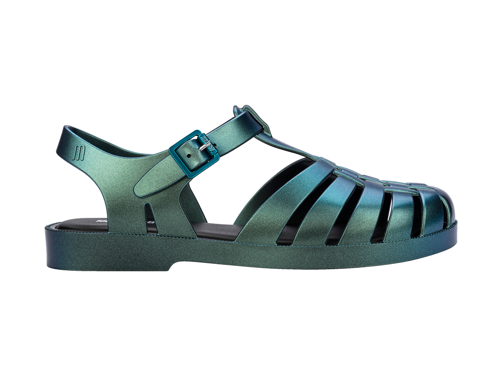 Womens | Possession Magic Sandal | Black/Metallic Green