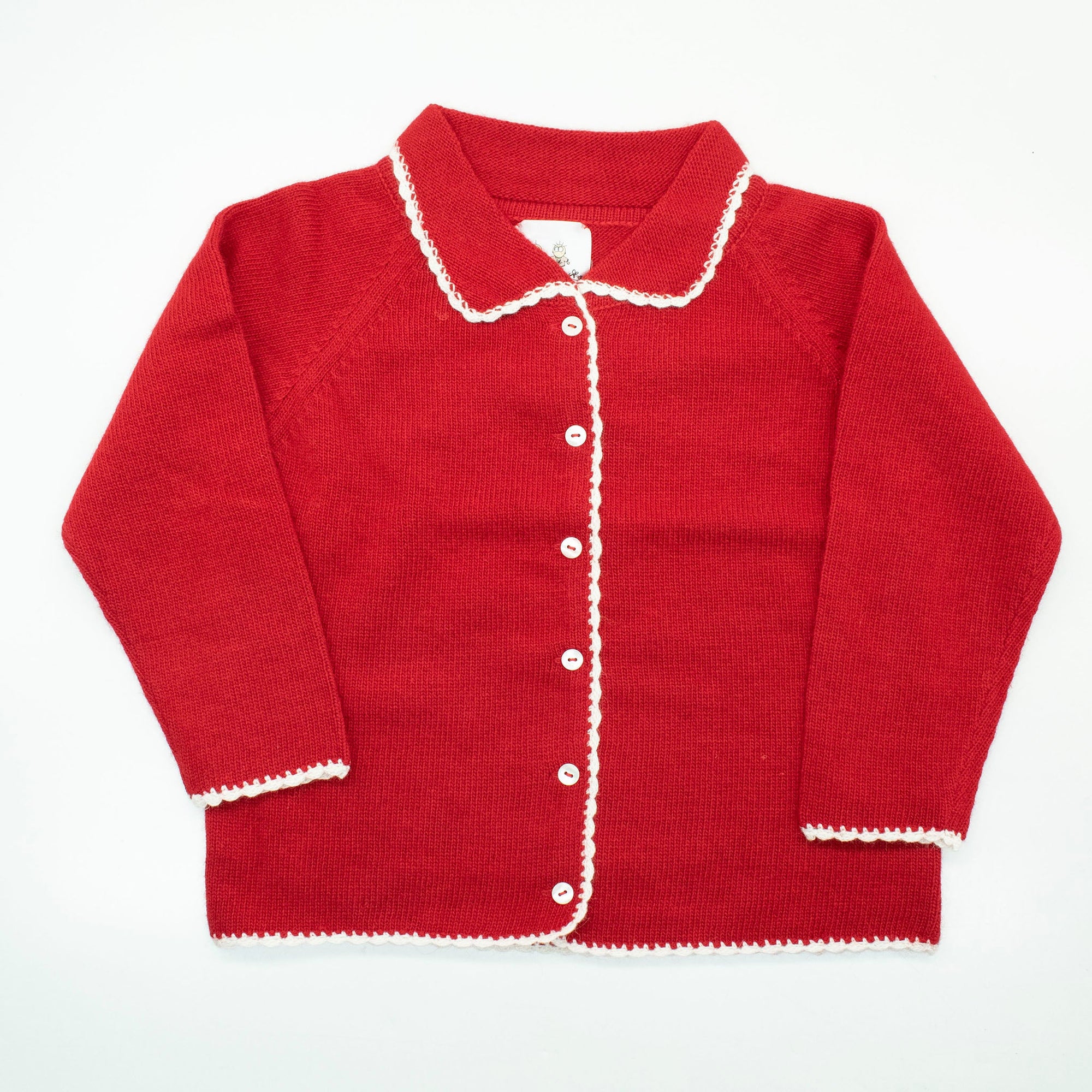 Baby Cardigan Sweater | Red