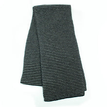 Striped Scarf | Black/Grey