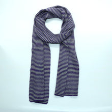 Striped Scarf | Purple/Grey