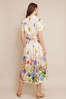 Marge Skirt | Bloom Border Egret