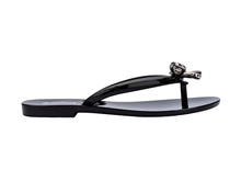 Womens | Harmonic Iris Flip Flop | Black/Silver