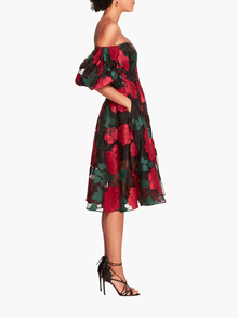 Claude Midi Dress | Black Combo
