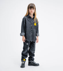 Kid | Light Denim Shirt | Black