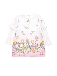 Girls | Double Sleeve Sweatshirt Dress | FairyTale Pink