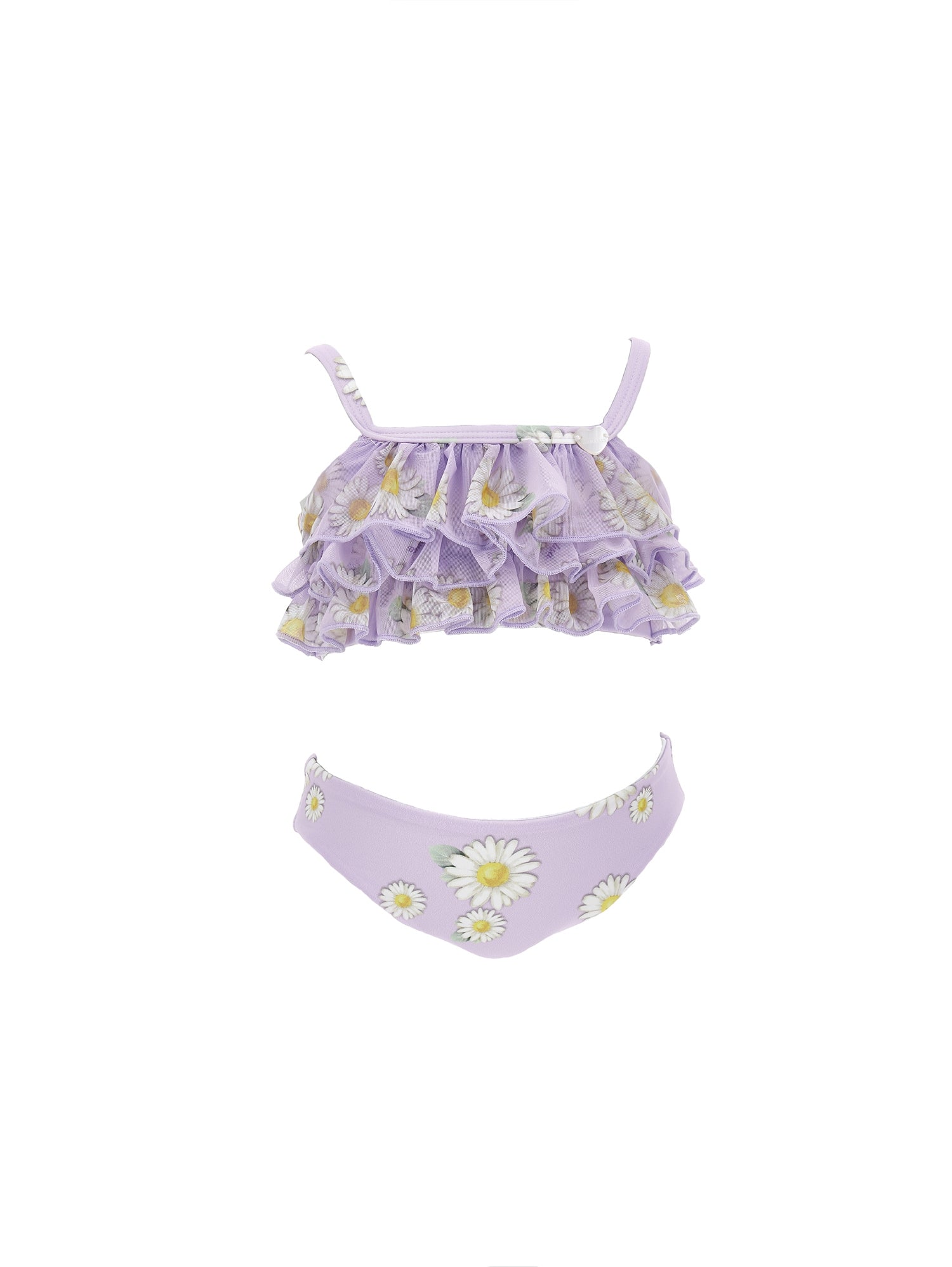 Girls | Two-Piece Frou Frou Swimsuit | Wisteria