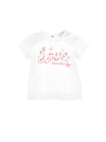 Girls | Love Jersey T-Shirt | White