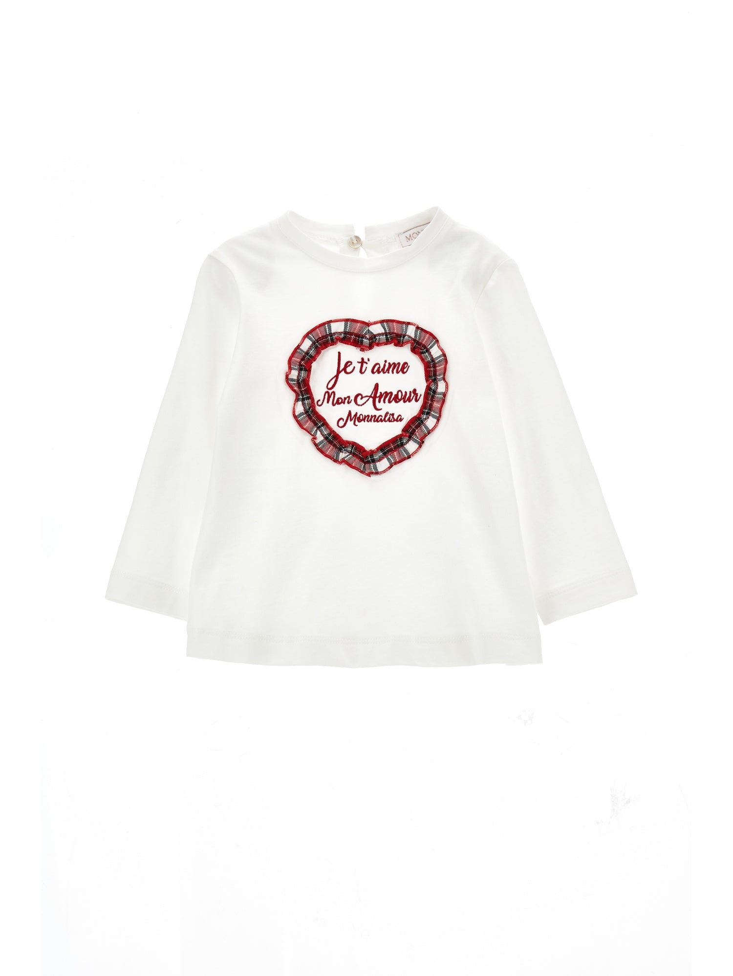 Girls | Mon Amour Tartan T-Shirt | Cream