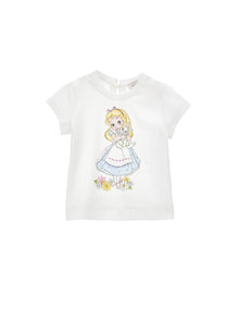 Girls | Alice In Wonderland T-Shirt | White
