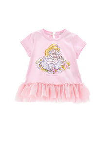 Girls | Alice Dress With Rhinestones | FairyTale Pink
