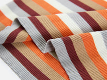 Horizontal Stripe Knit Vest | Orange