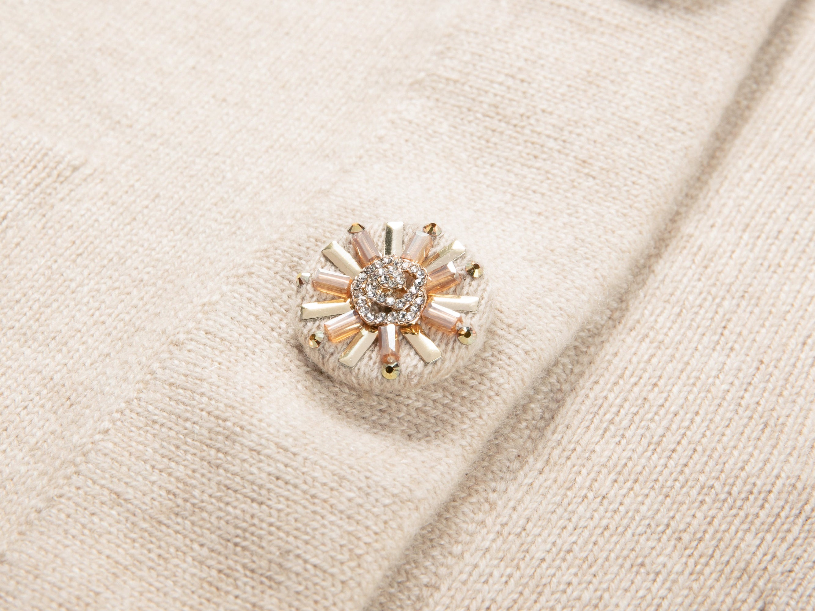 Button Cardigan | Beige