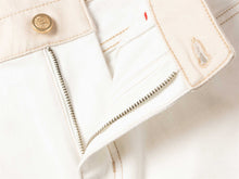 High-waisted Flared Jeans | White