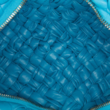 Bottega Veneta | Pre-Owned Paper Calfskin Intrecciato Banana Hobo Bag | Blue