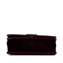 Chanel | Pre-Owned Old Medium Velvet and Tweed Boy Flap - I | Red/Burgundy