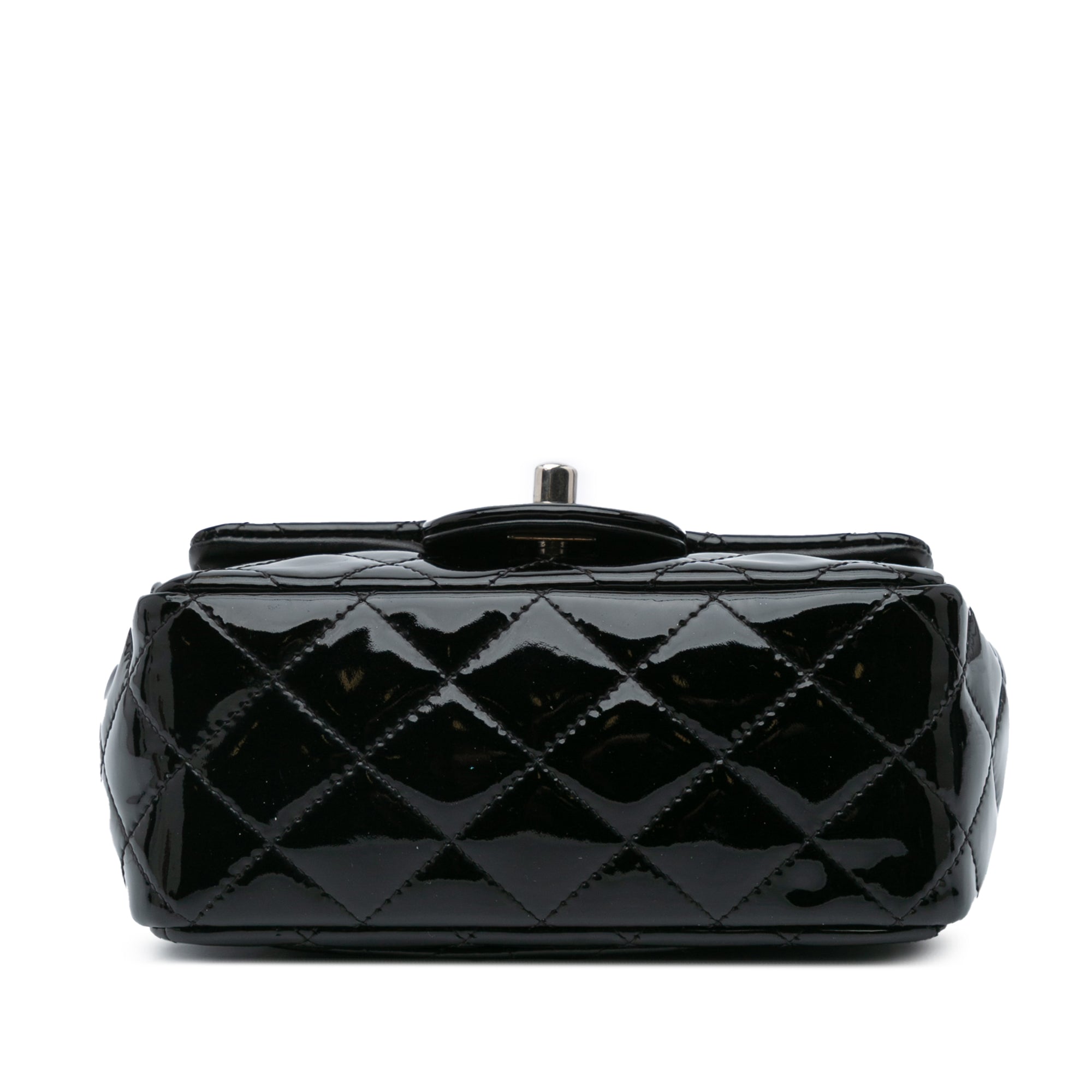 Chanel | Pre-Owned Mini Square Classic Patent Single Flap - VII | Black