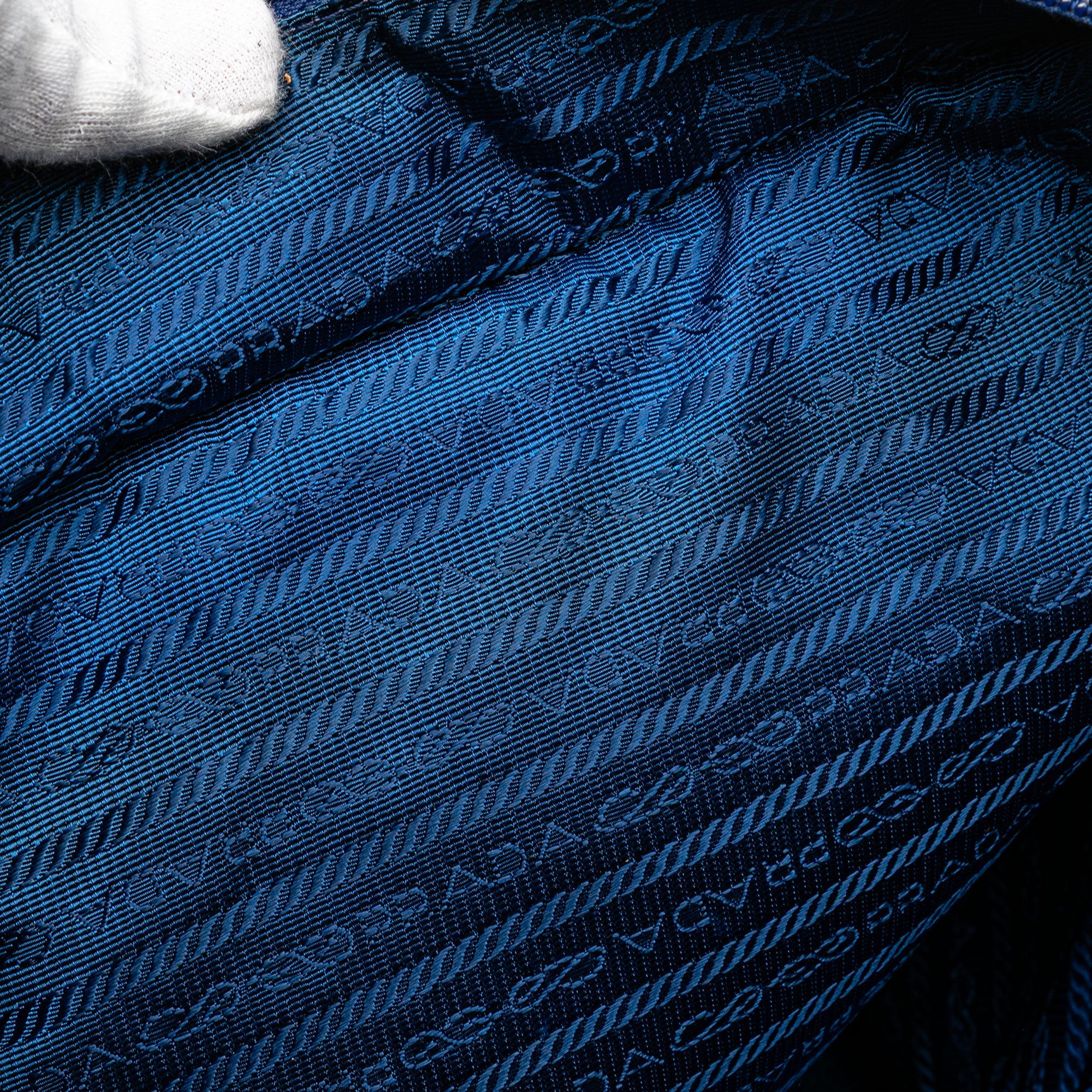 Prada | Pre-Owned Tessuto Satchel | Blue