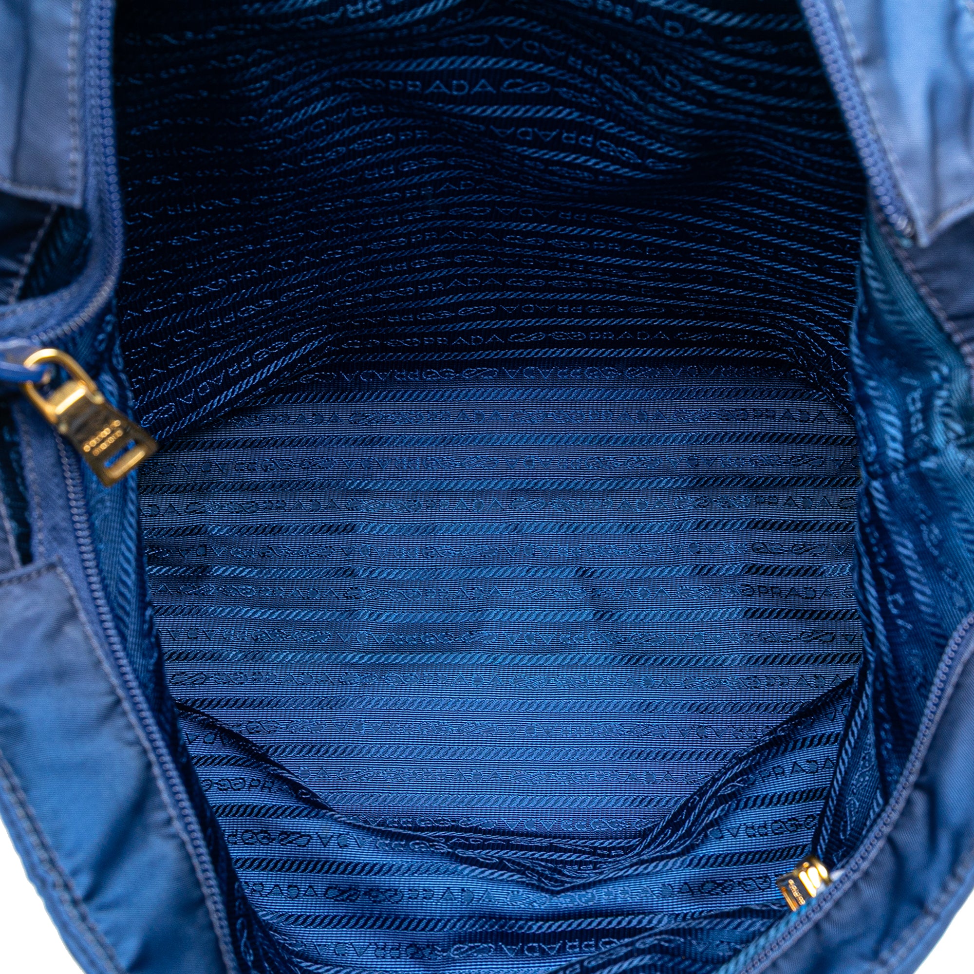 Prada | Pre-Owned Tessuto Satchel | Blue