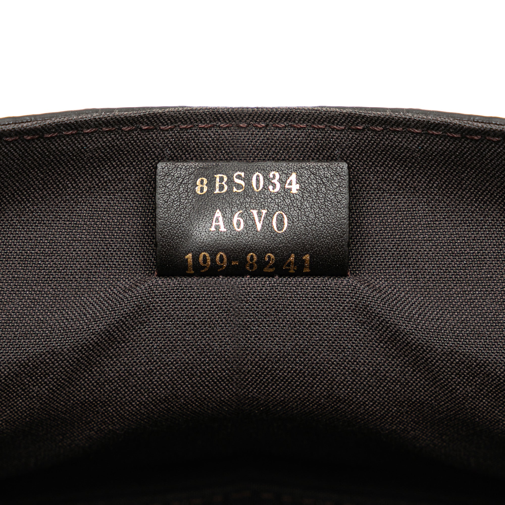 Fendi | Pre-Owned Mini Zucca Glazed Fabric Cage Baguette Satchel | BrownWhite