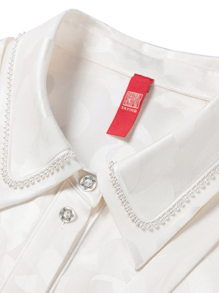 Satin Shirt | White