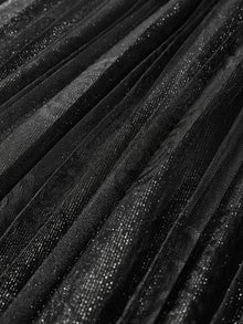 Jacquard Gradient Skirt | Black