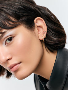 Rox Small Hoop Earrings | 14K Gold on Sterling Silver