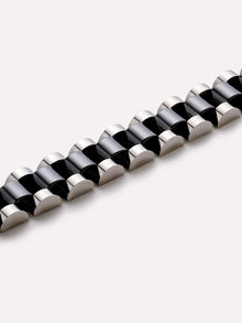 Ora Watch Strap Bracelet | Stainless Steel | Black Ceramic