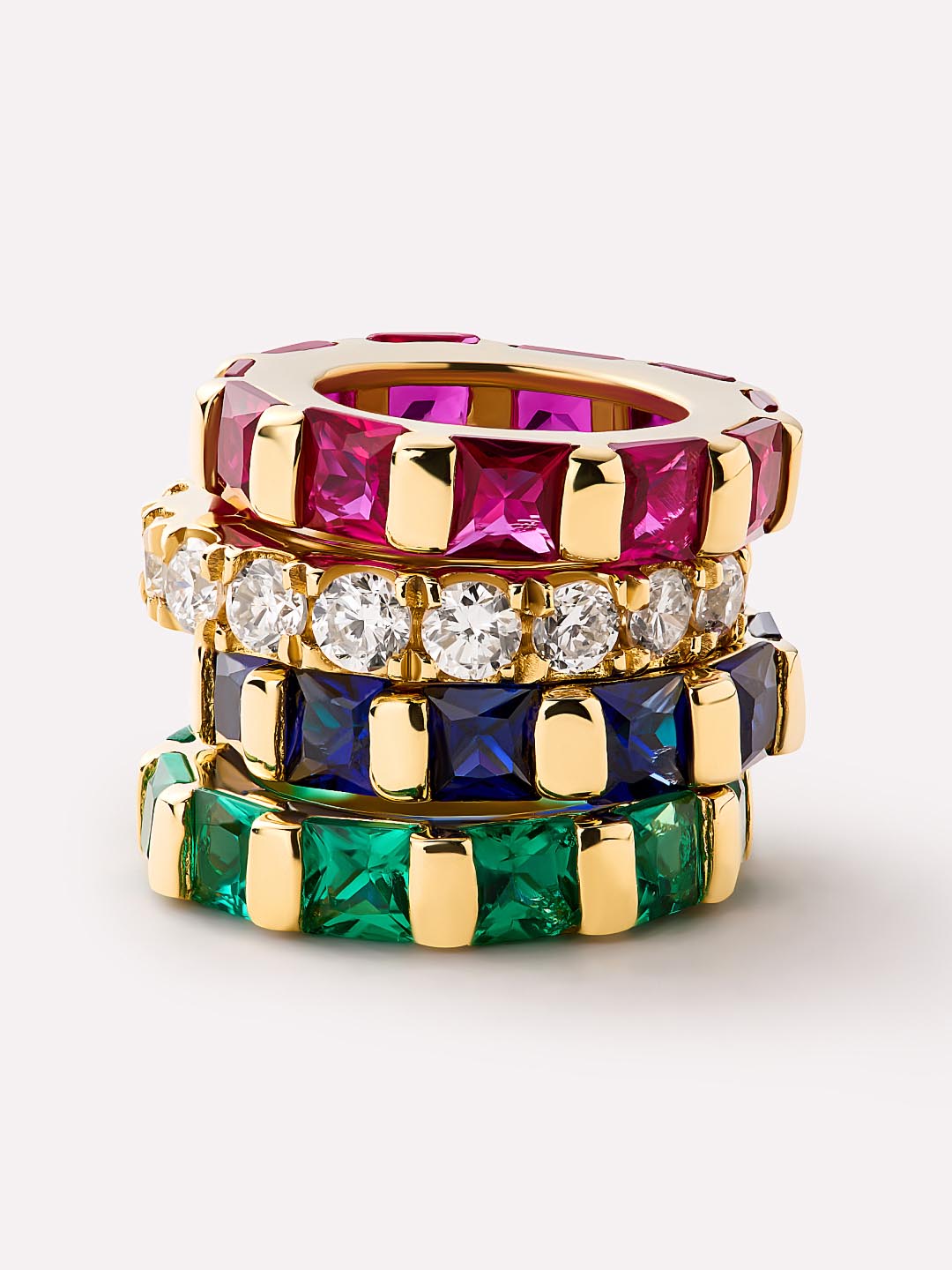 Emerald Zeno Charm | 10K Solid Gold | Emerald
