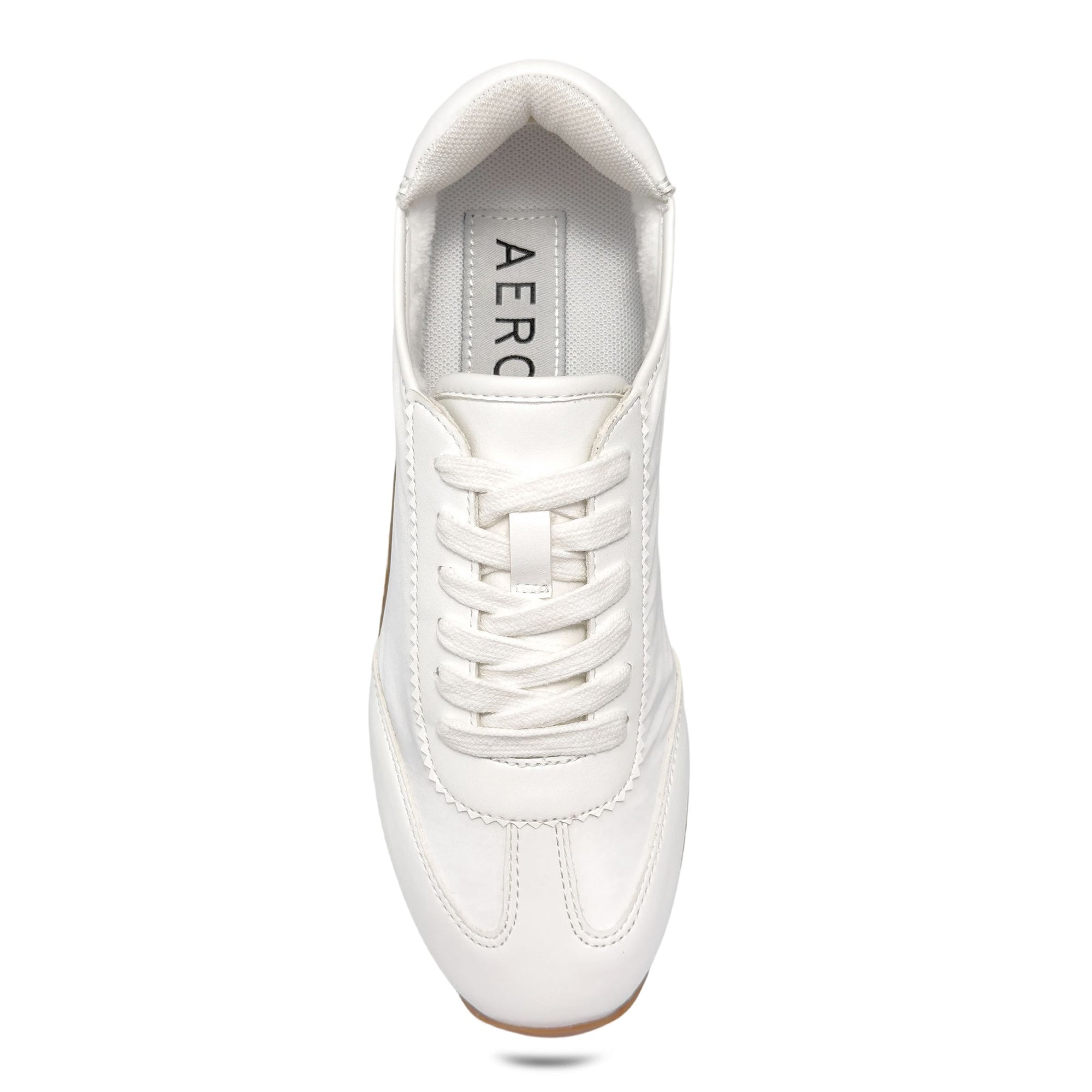 Jeanine Sport Sneaker | White/White Nylon/Faux Nappa