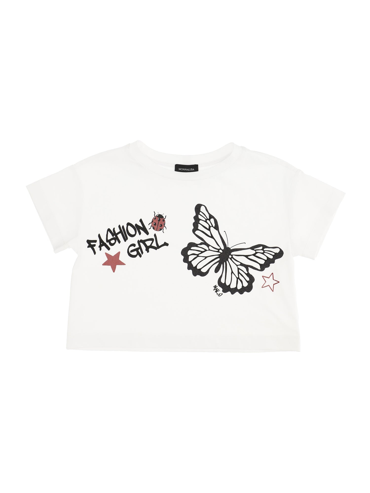 Girls | Cropped Jersey T-Shirt | White