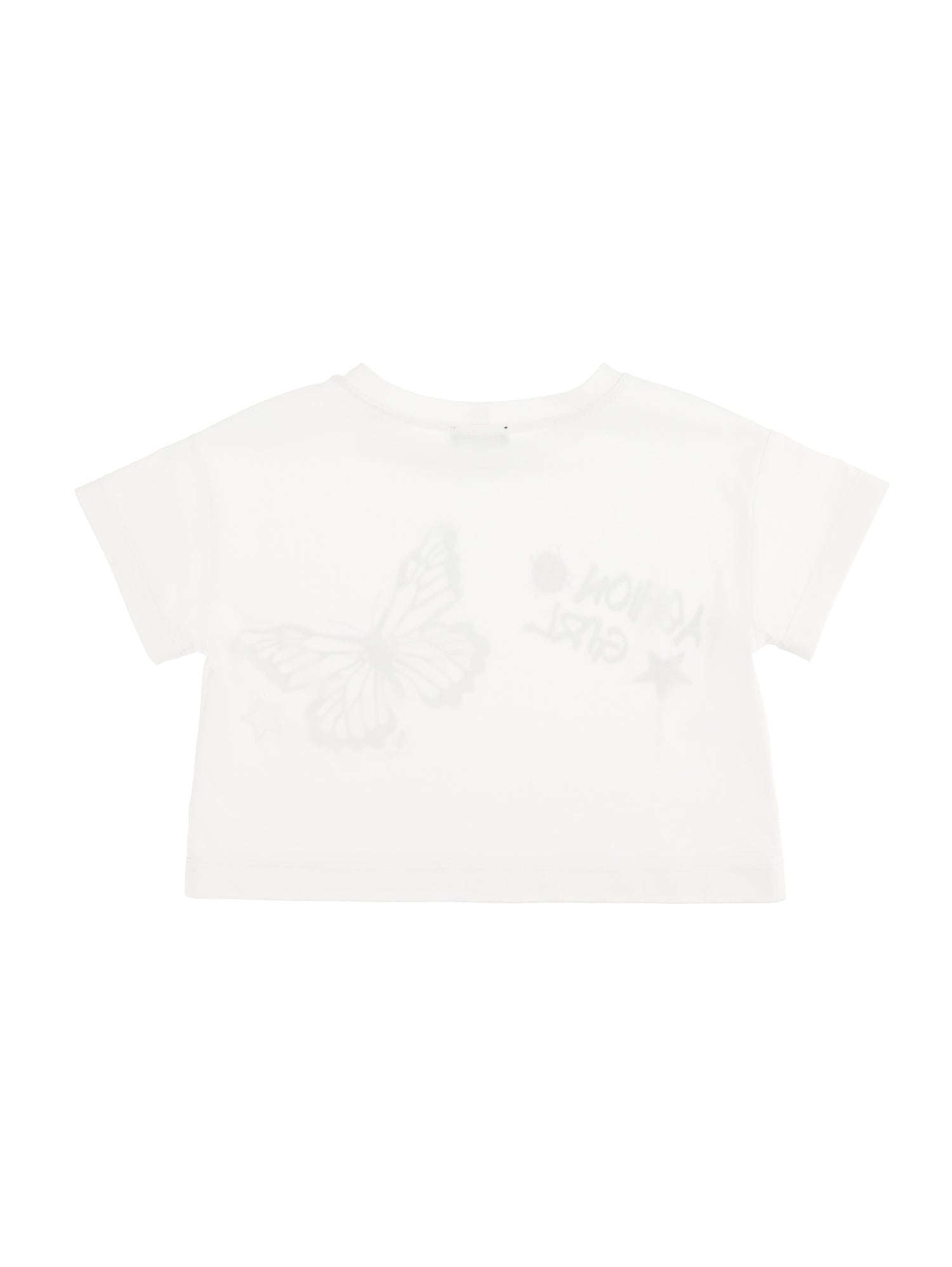 Girls | Cropped Jersey T-Shirt | White