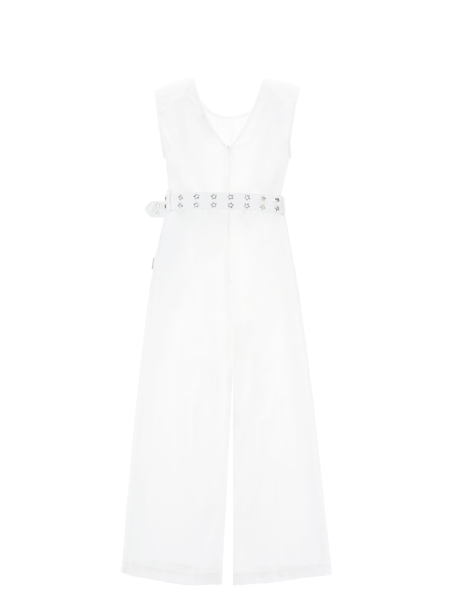 Girls | Long Playsuit With Belt | White