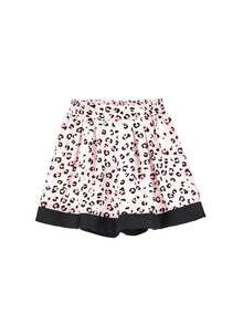 Girls | Printed Viscose Bermuda Shorts | FairyTale Pink/Black