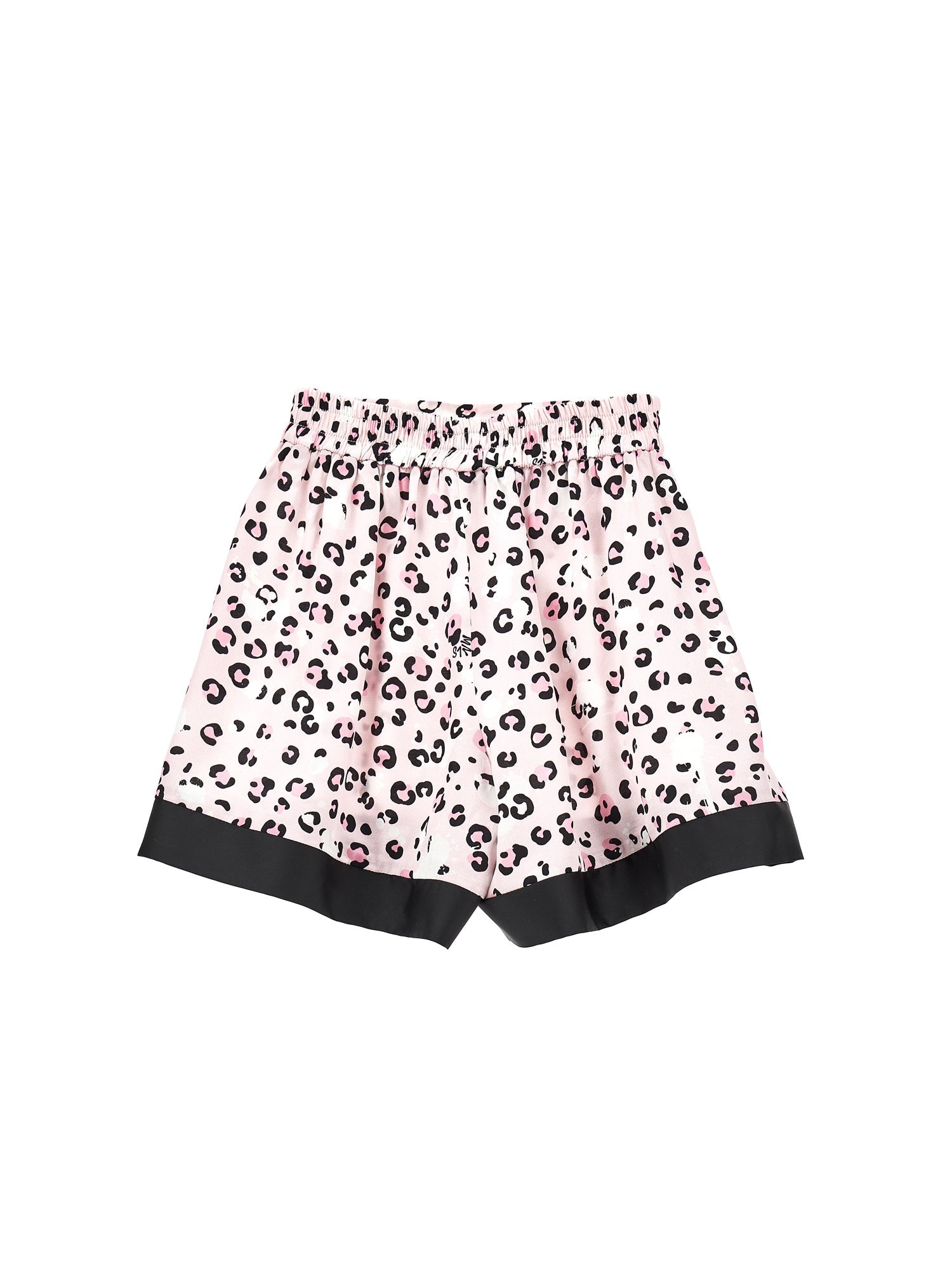 Girls | Printed Viscose Bermuda Shorts | FairyTale Pink/Black