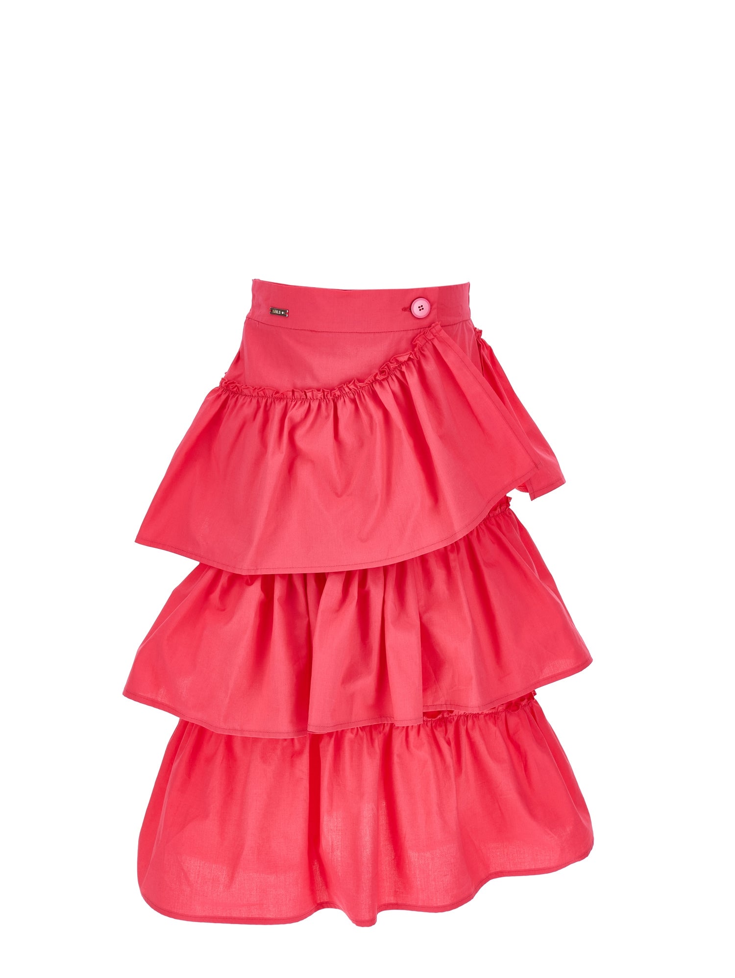 Girls | Long Trim Skirt | Peach Pink