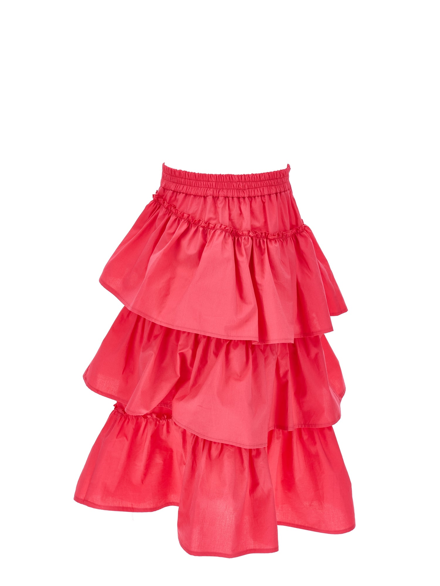 Girls | Long Trim Skirt | Peach Pink