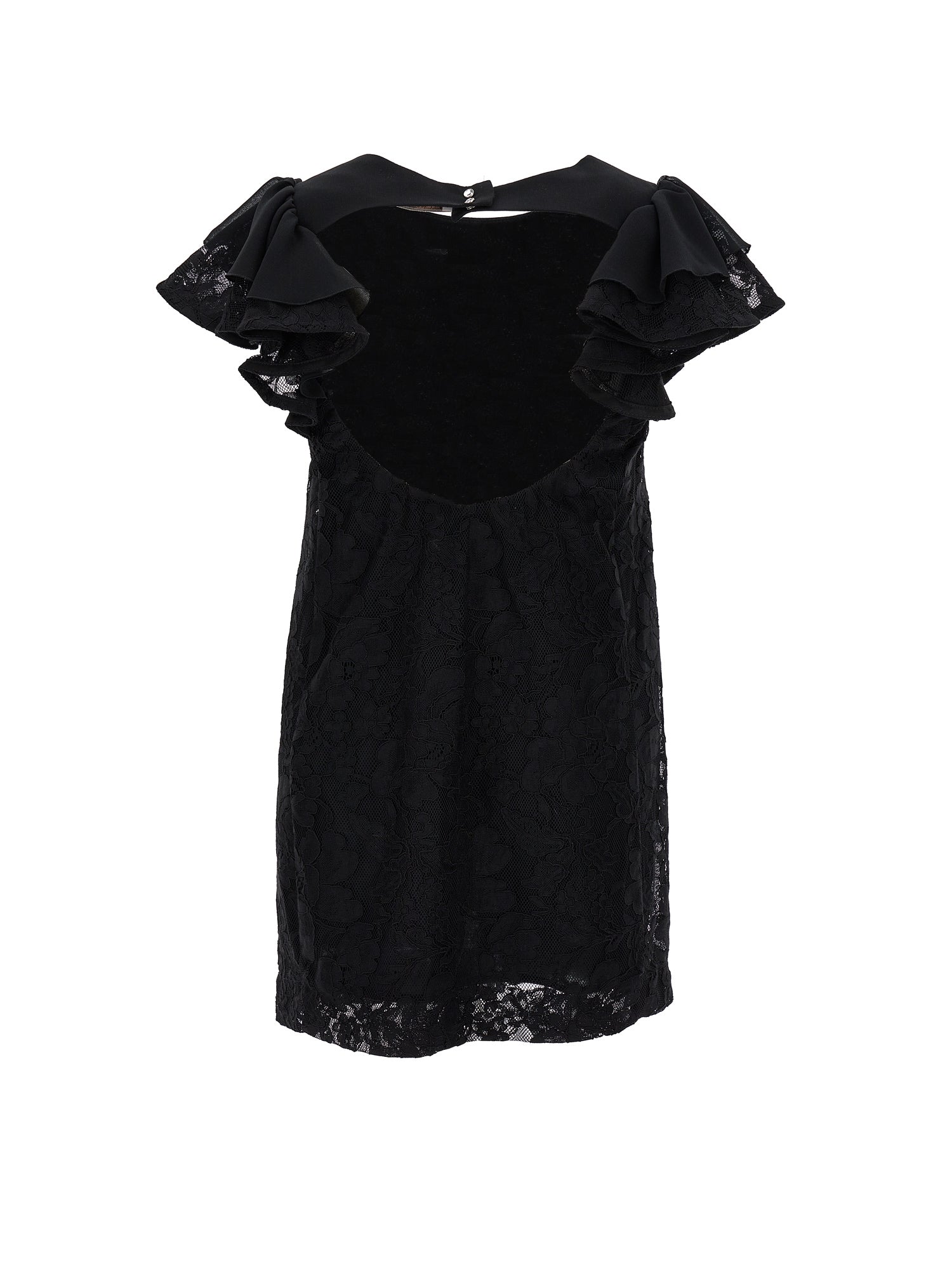 Girls | Rebrodé Lace Dress | Black