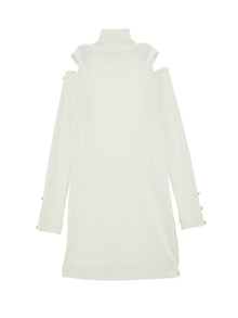 Girls | Viscose Ribbed Minidress | Cream
